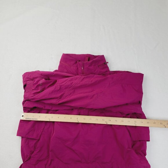 Lululemon Women's Magenta Purple Evergreen Cropped Scuba Rain Jacket Size 6 - Picture 4 of 7